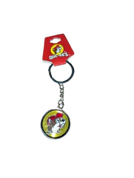 Beaver Mascot Metal Key Chain
