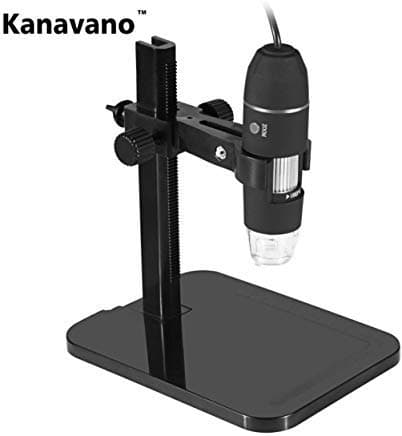 Kanavano USB Digital Microscope Microscope 20X-1000X 8 LED USB Microscope Endoscope Magnifier PC Camera Teaching Repair Textile Cosmetology Skin Magnifier Send Elevator
