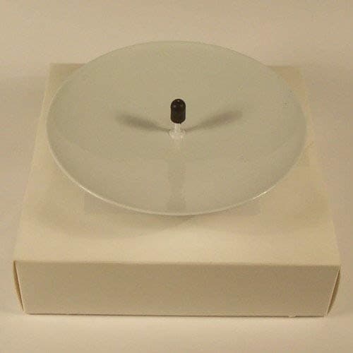 95mm Spike Candle Plate/Dish - WHITE