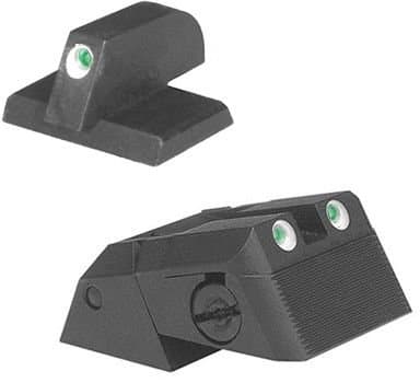 DAS 1911 Defense Adjustable Rear Sight Set Tritium Insert Night Sight w/Serrated 960636