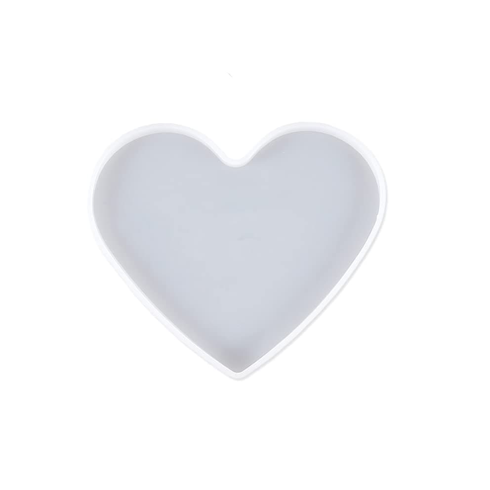 Silicon Heart Shape Mold | Resin Mold | Art Casting Mould | Epoxy Silicone Moulds DIY Design 6 inch (Pack of 1)