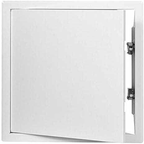 White Metal Access Panel 400mm x 400mm with Concealed Latch Inspection Door Flap