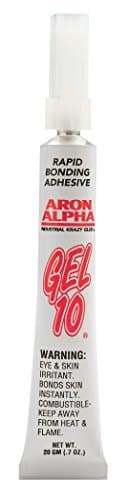 Aron Alpha Type Gel 10 (170,000 cps) Fast Set Instant Adhesive 20 g (0.7 oz) Tube Model: AA580 Office Supply Store