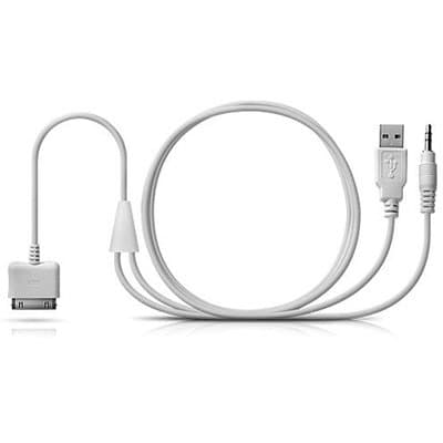 ProCable Line Out and Charge Cable for iPods and iPhones - White