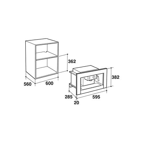 Hotpoint CM 5038 IX H Built-in Coffee machine - Stainless Steel