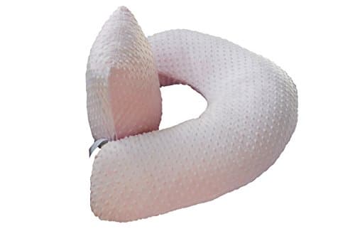 One Z Plus Nursing Pillow - Plus Size Nursing Pillow w/Cuddle Cover (Pink Cover)