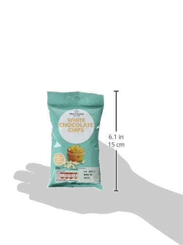 Morrisons White Chocolate Chips, 100 g, Pack of 9