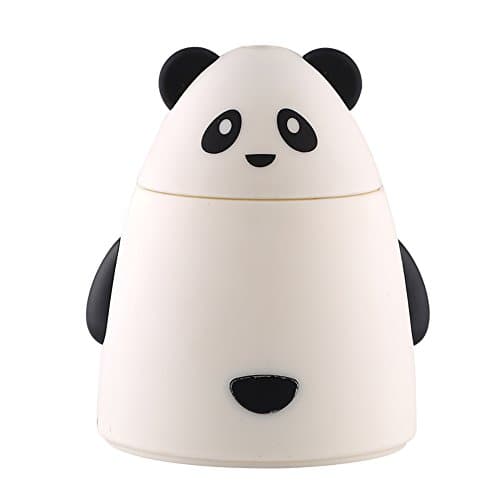 EUNOMIA Ultrasonic Aromatherapy Essential Aroma Oil Diffuser Panda Cool Mist Humidifier (White)