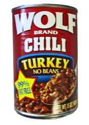 Wolf Turkey Chili w/o Beans 12ct
