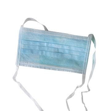 Disposable Face Mask/ Surgical 3 Layer Tie On Face Mask - Light Blue