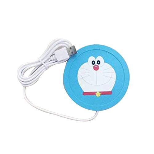 USB Cup Warmer Office Tea Coffee Cup Mug Mats Pads Warmer Heating Cup Mat Pad PVC Coaster for Beverage Drink - Blue