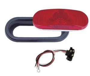 Leading Edge Lights 6-1/2" Oval Sealed Stop/Turn/Tail Light 3-Function (Light Only)