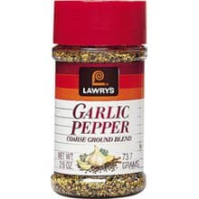 Lawrys Garlic Pepper - 2.3 oz. jar, 12 per case
