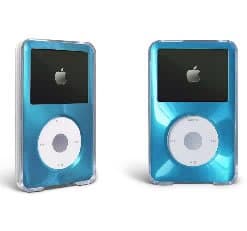 Case for Apple iPod Classic Hard Case with Aluminum Plating 80gb 120gb 160gb-Light Blue