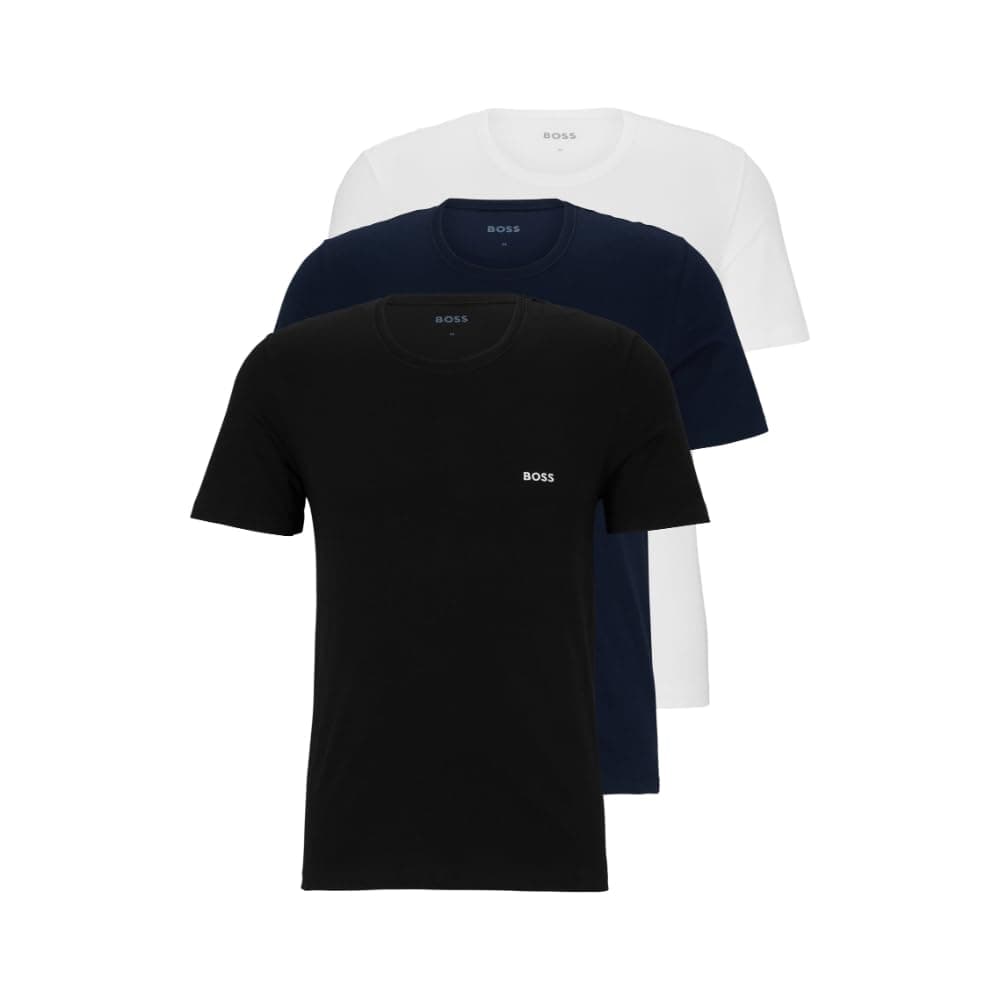 Men's Logo Embroidered Cotton Tee 3 Pack