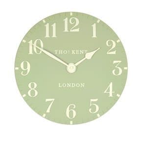 Arabic Clock Greengage - 12 inch