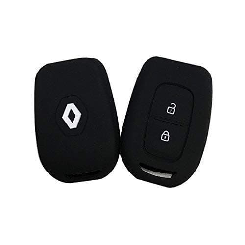 Mand Premium Silicon Key Cover Compatible With Renault Duster/Kwid New Model (1 Piece) - Black