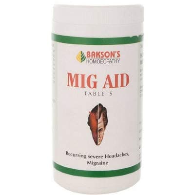 MIG AID TABLETS (200 Tabs) by BAKS0N Dr. Bakshi | Pack of 1 Bottle | ShopHomeo®