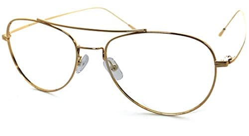 Blue Light Blocking Aviator Glasses– Anti-Fatigue Computer Eye Glasses to Prevent Headaches and Eye Strains Gamer Glasses