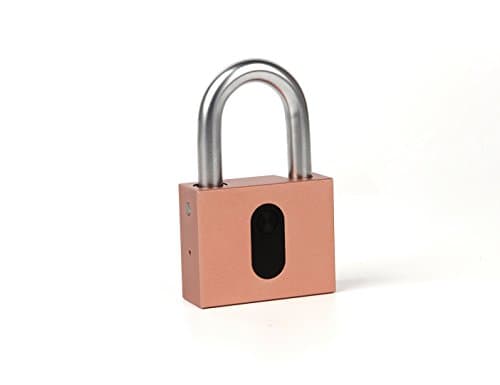 WookBoom SmartLock SQ1[NO KEY TO LOSE]Bluetooth Wireless Padlock,Smart Lock Keyless,Lock Outdoor,With iOS&Android APP Control-RoseGold