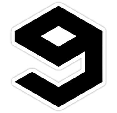 Clear Sticker "9gag" (Size 8.5x9.7CM)