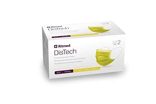 DISTECH: Level 2 Facemask Earloop Yellow