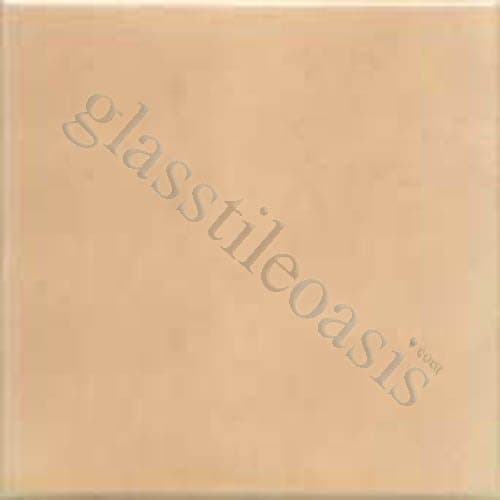 Hand-Painted Ceramic 6" x 6" Glazed Field Tile in Crema