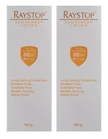 Rays-top Sunscreen Lotion - SPF 50 PA+++(100 g) (PACK OF 2)