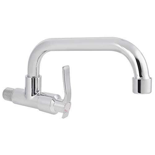 Kitchen Faucet Wall Mounted Single Cold Water Tap Single Handle Kitchen Sink Faucet G1/2in Home Use Accessories(Type B 20cm)