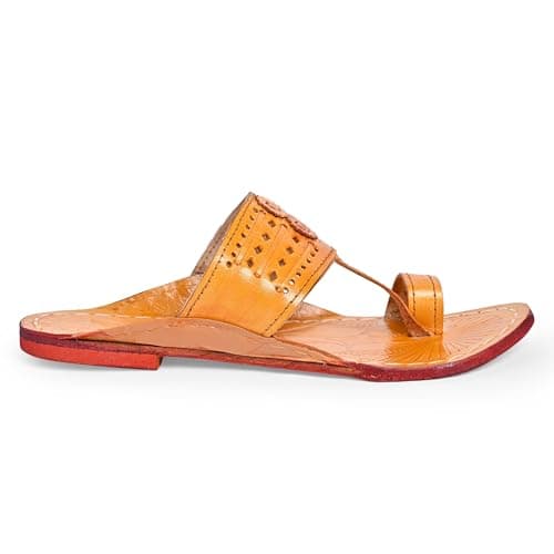 COUNTLESS STEPS Kolhapuri Chappal for Men | Leather Slippers | Kolapuri Chapal - G-PARENT A13
