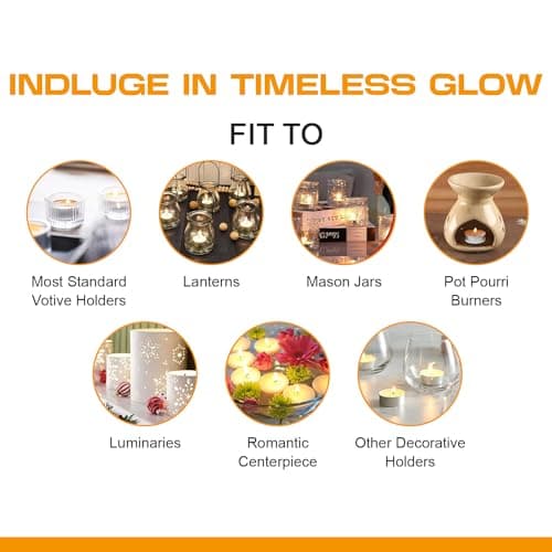 Scented Tea Light Candles - Pack of 100