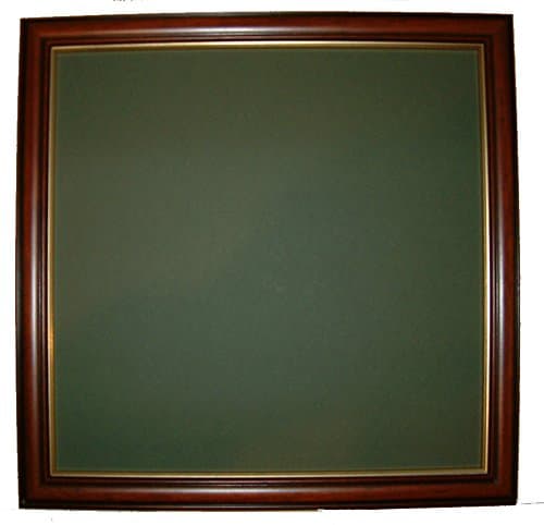 Golf Ball Marker Display Frame - For 100 Flat Magnetic Markers - Mid Brown - Wall Hanging Only