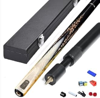 DOOKAA Pool cue Pool cue Stick Billiard cue Sticks 3/4 Split Chinese Style Black Eight American Nine-cue Billiard cue 10MM11.5MM(Color:2,Size:11.5MM)