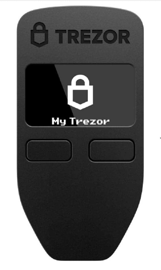 Trezor One - Cryptocurrency Hardware Wallet (Cold Storage) for Bitcoin & Altcoins (Black)