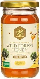 Shiva Organic Raw Wild Forest Flower Honey 250g | 100% Pure NMR Tested | Raw and Unprocessed