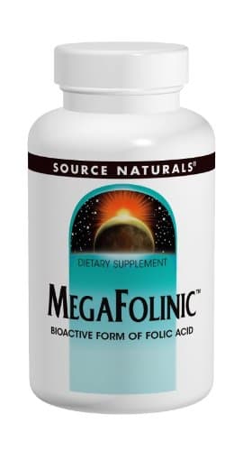 Source Naturals MegaFolinic, 60 Tablets (Pack of 2)