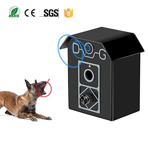 Gshine Sonic Bark Control Outdoor Bark Controller, Dog Anti Barking Device Stop Barking Dogs Silencer Bark Breaker (Anti Barking Device)