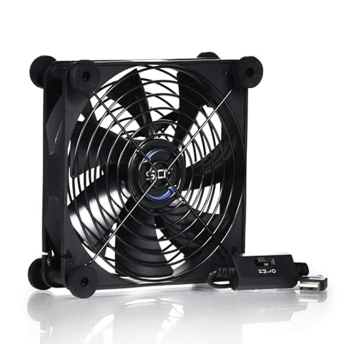 Quiet 140mm USB 5V Portable Cooling Fan for Flat Panel TV Receiver Router DVR PlayStation Xbox Computer Cabinet Cooler