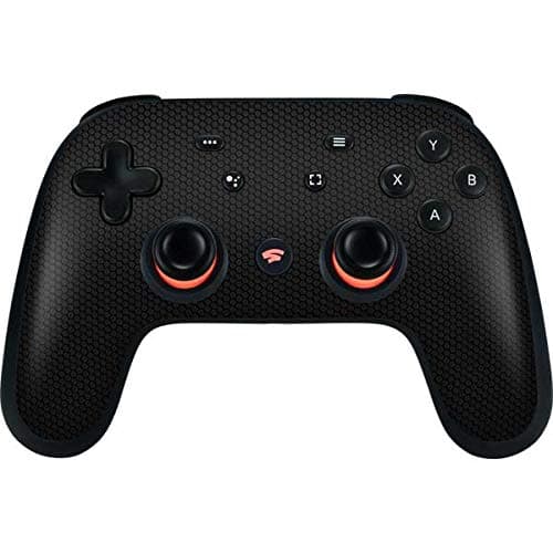 Decal Gaming Skin Compatible with Google Stadia Controller - Officially Licensed Originally Designed Black Hex Design