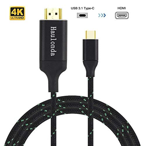 USB C to HDMI Cable(4K@60Hz), USB Type-C to HDMI Cable [Thunderbolt 3 Compatible] for MacBook Pro, Surface Book 2, iMac, Galaxy S9/S8/Note 8, Dell XPS 13/15, Pixelbook and More