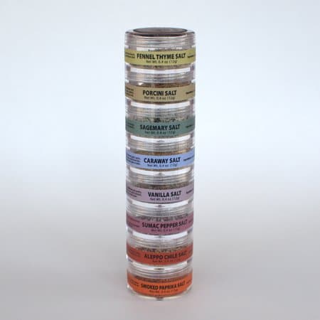 Flavored Sea Salt Blend Collection Sampler. A unique combination of the best finishing salt seasonings!
