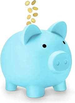 Piggy bank, money banks,small change piggy bank, cute accessories, Best gift for your family and friends(Blue)