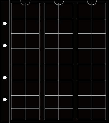 Prophila Collection 5 Numismatic Coin Sheets, 48 Pockets up to 17 mm Diameter
