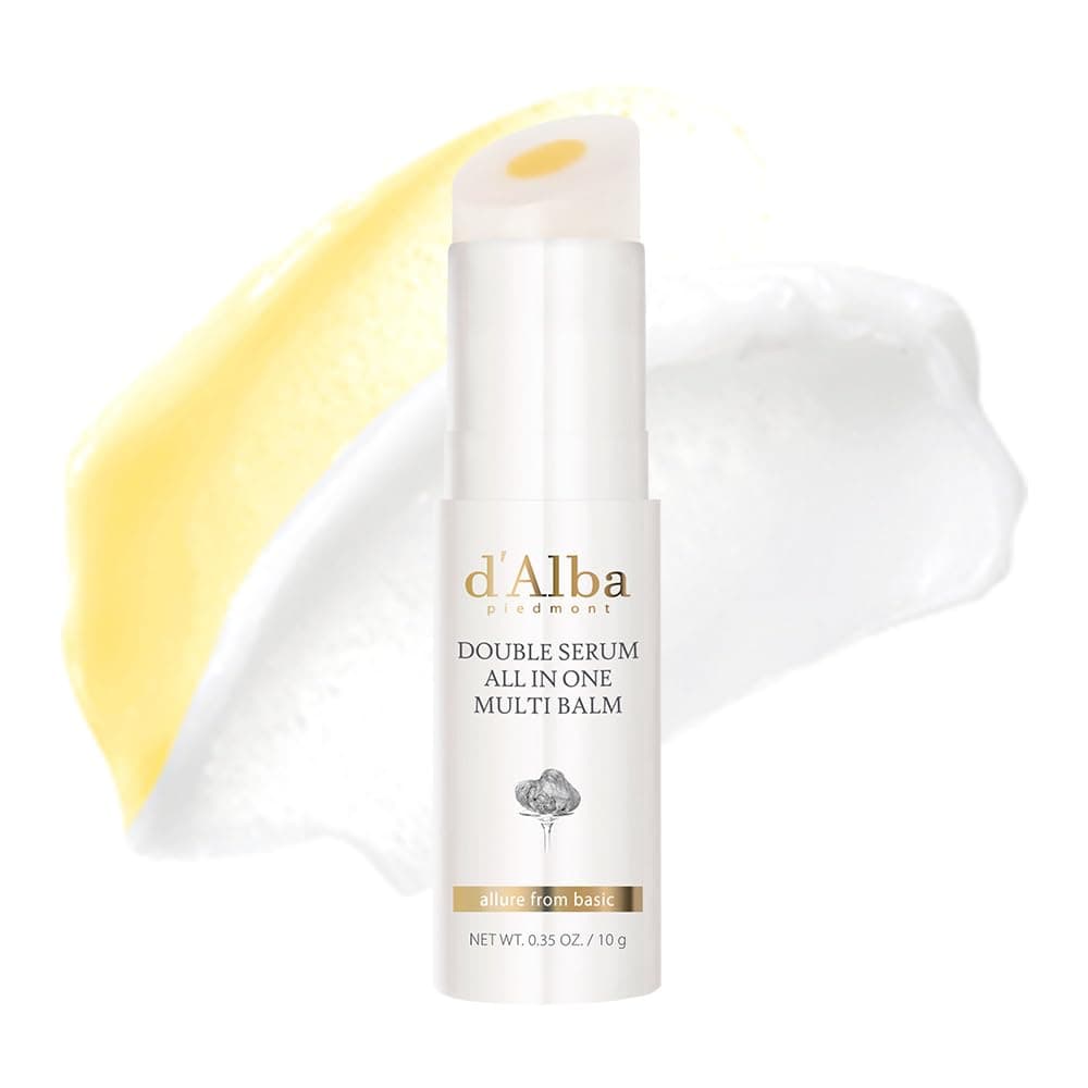 d'Alba Double Serum, All-in-One Multi-Balm, 0.4 oz (10 g), Moisturizing Balm, Stick, Moisturizing, Face, Vegan