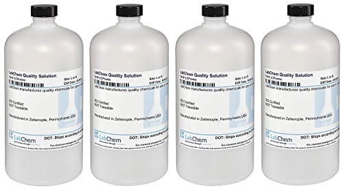 LabChem LC267502 Water Solution, Deionized, 1 L Volume (4-(Pack))