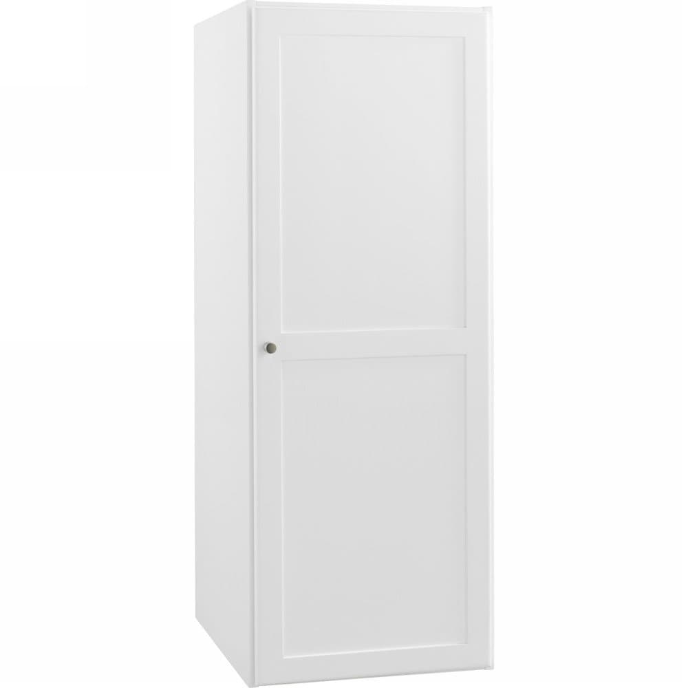 Ronbow Essentials Shaker 18 Inch Bathroom Linen Cabinet Storage Tower in Dark Cherry, with One Wood Door and Two Adjustable Shelves 679018-3-H01