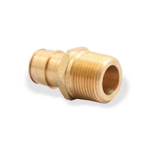 Uponor WirsboLF4521010 ProPEX LF Brass Male Threaded Adapter, 1" PEX x 1" NPT