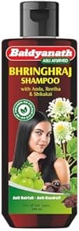Baidyanath Bhringhraj Shampoo – Ayurvedic Herbal Care with Amla and Bhringhraj | Paraben-Free, SLS-Free, Sulphate-Free | Scalp Nourishment | Promotes Growth, Strengthens, Reduces Dandruff | 200ml