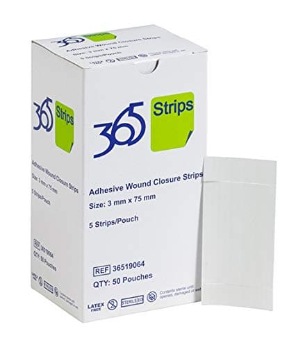 365 Adhesive Wound Closure Strips 3 mm x 75 mm - Pack of 50 (Ref 36519064)