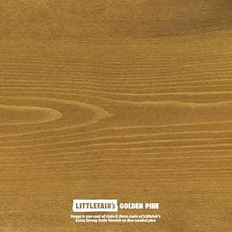 Littlefair's Wood Stain Water-Based - (Golden Pine) – Non-Toxic, Eco-Friendly & Quick Drying - Easy-to-Apply, Concentrated Formula for All Wood Types – 1 LTR